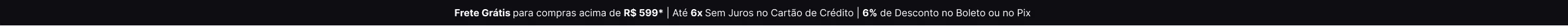 Barra promocional topo